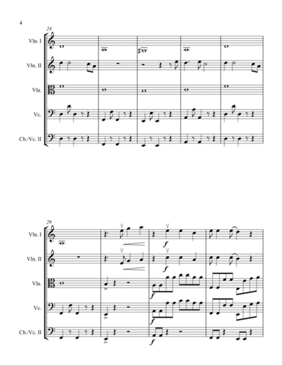 Sweet Dreams (are Made Of This) Cello scores gallery preview page 4