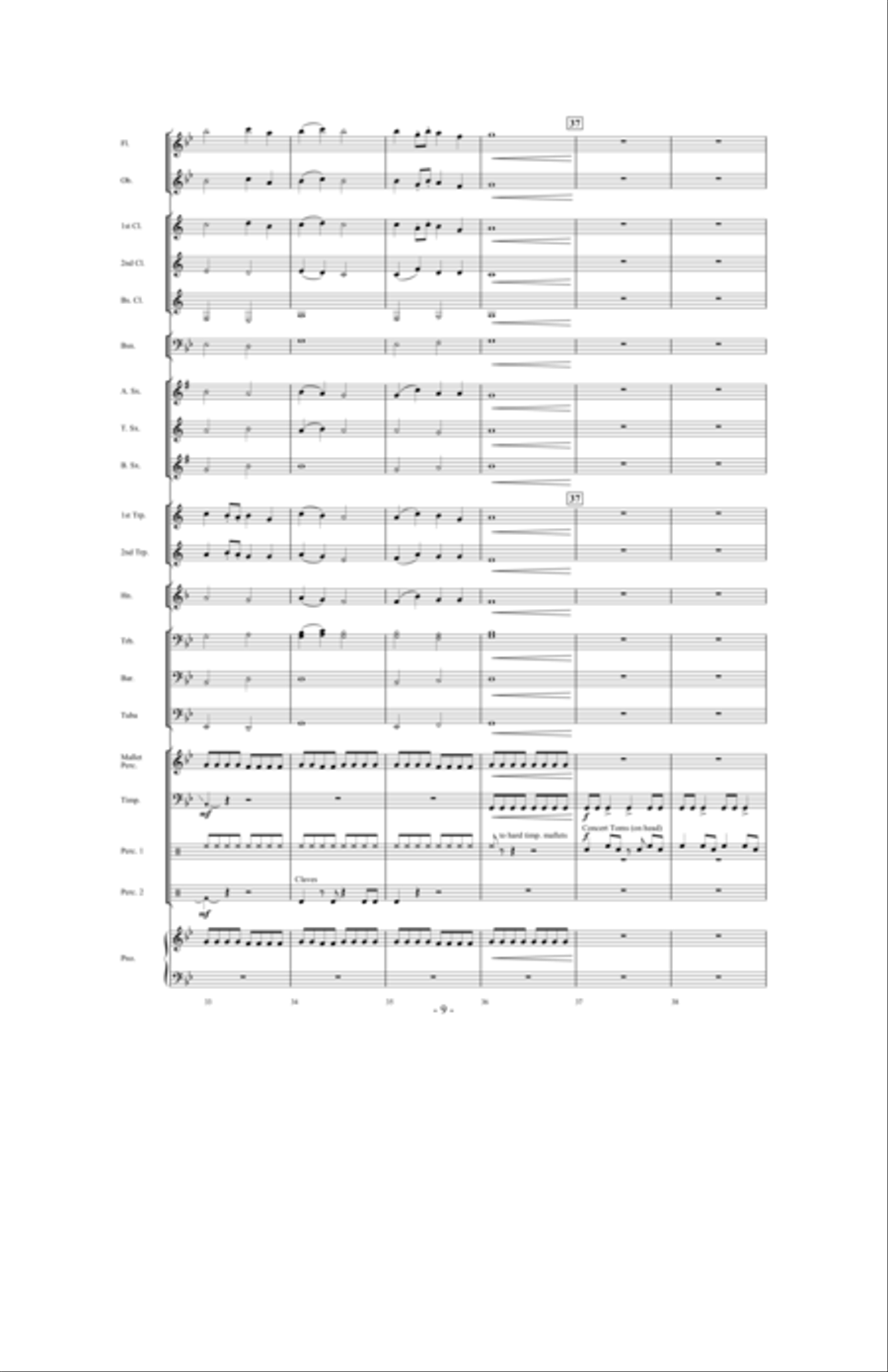 Storm Clouds Concert Band scores gallery preview page 8
