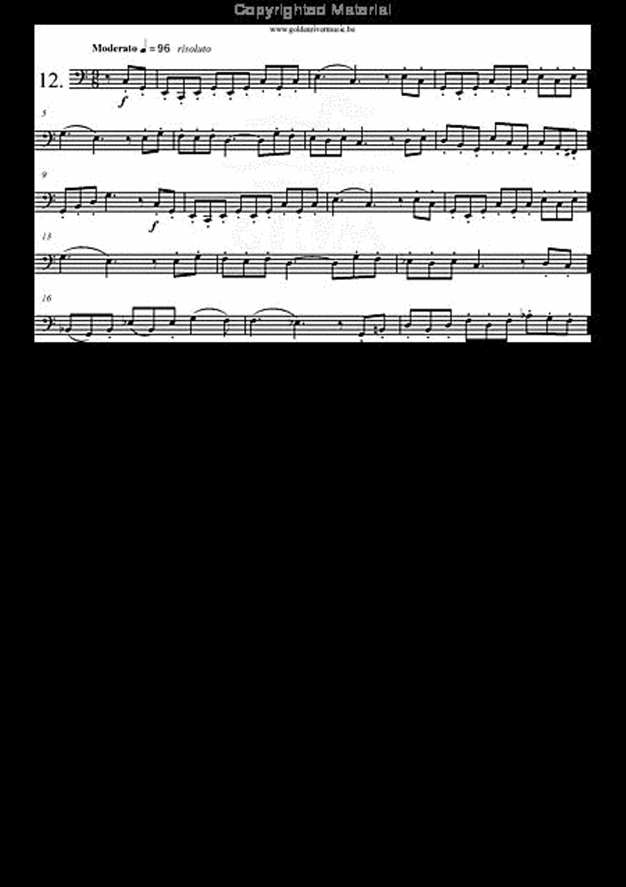 18 Etudes Melodiques 18 Etudes Melodiques Tuba scores gallery preview page 13