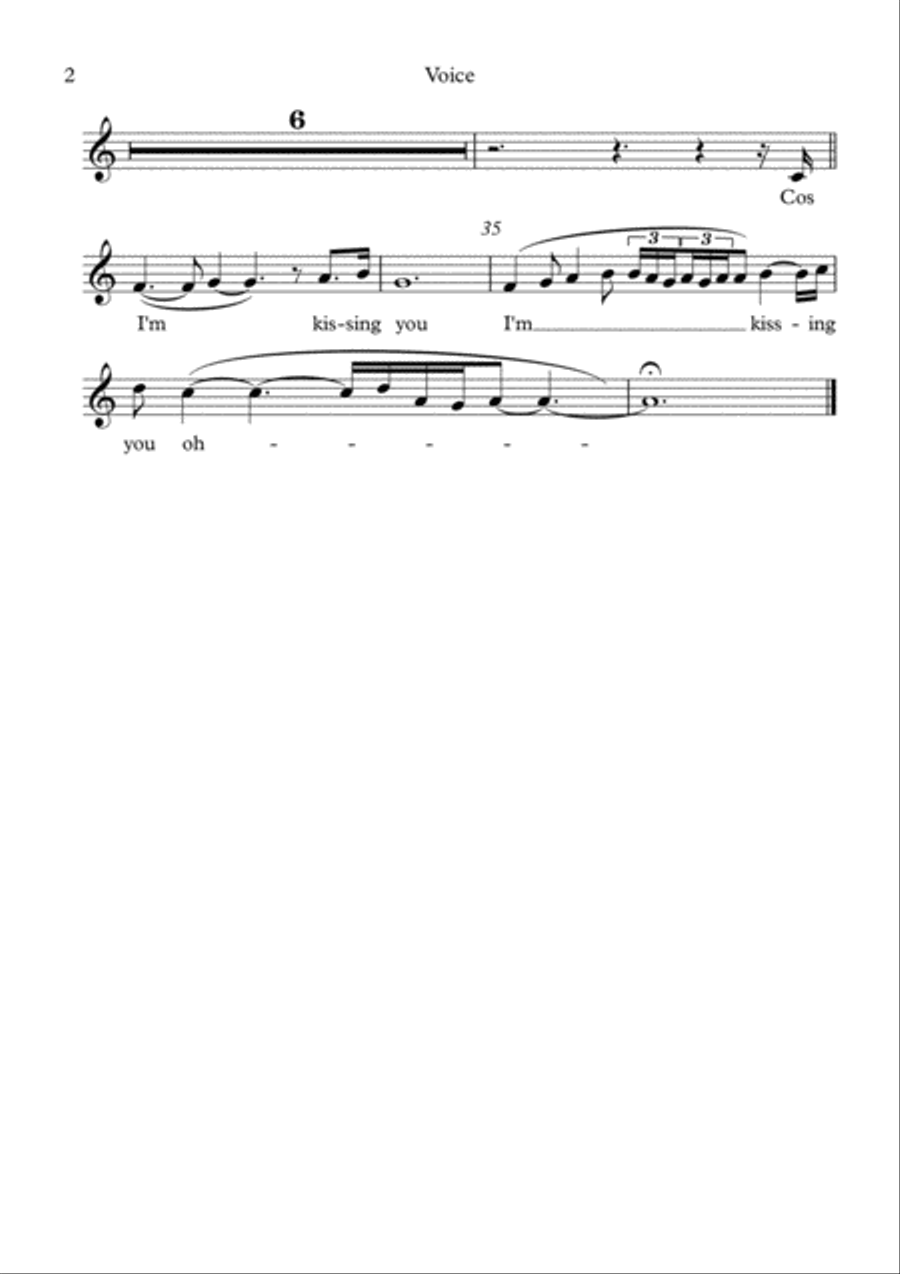 Kissing You String Quartet scores gallery preview page 4