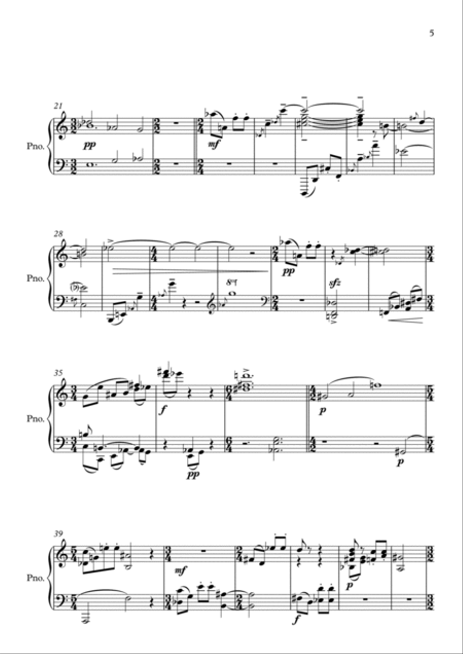 Tinnitus Nº2 Piano Solo scores gallery preview page 2
