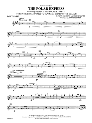 The Polar Express, Concert Suite from: 1st B-flat Trumpet