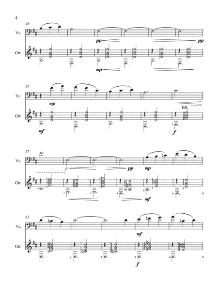Gymnopédie, no. 1, for cello and guitar image number null