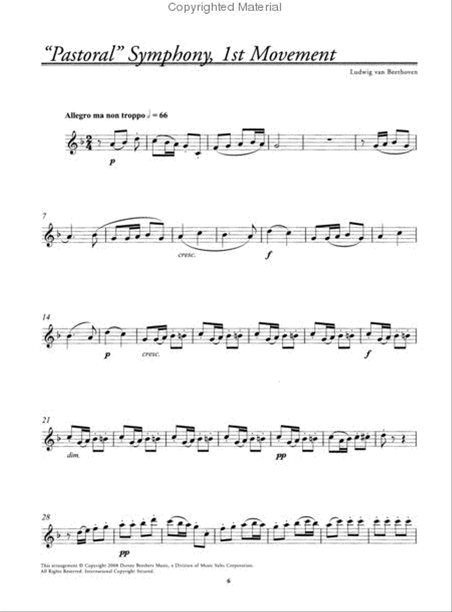 Play-Along Symphonic Themes Flute Solo scores gallery preview page 2