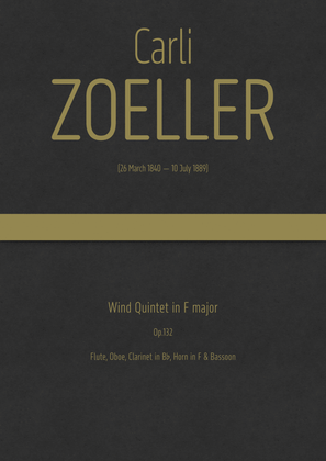 Zoeller - Wind Quintet in F major, Op.132