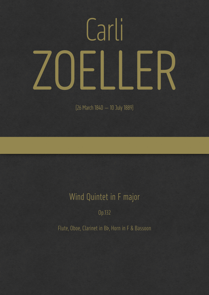 Zoeller - Wind Quintet in F major, Op.132 image number null