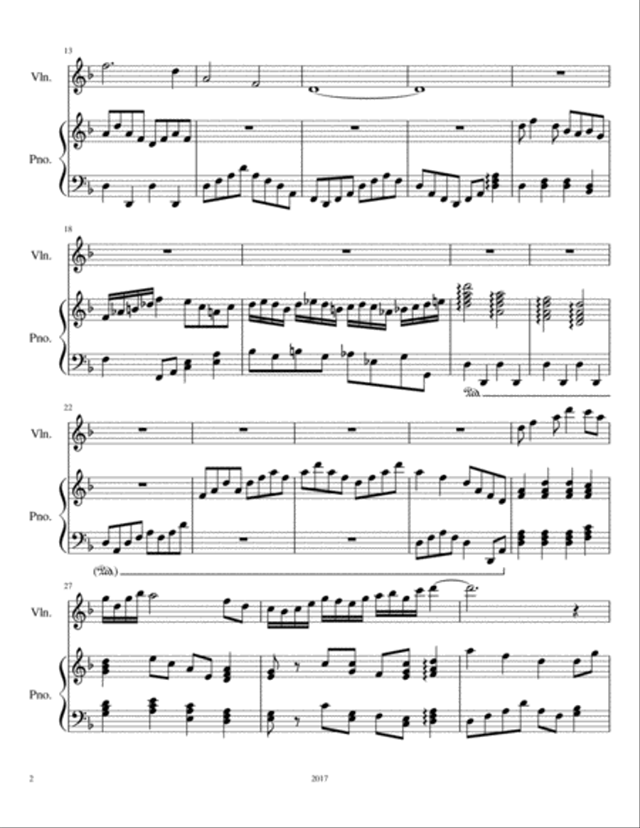 Bride of the Night Violin Solo scores gallery preview page 2