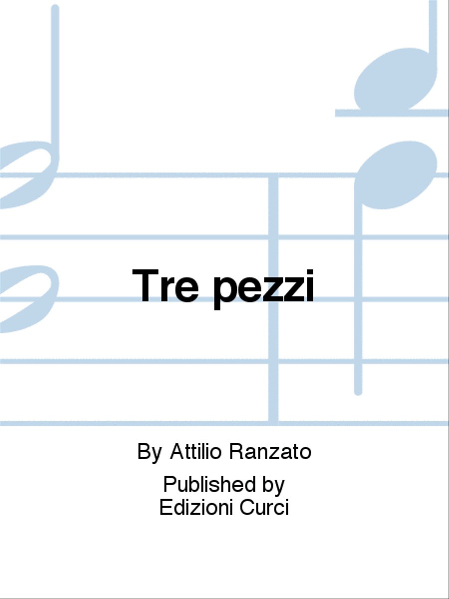 Tre pezzi Piano Accompaniment scores gallery preview page 1