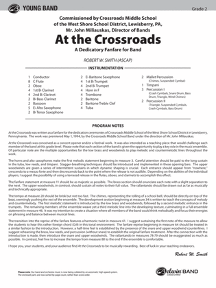 At the Crossroads: Score