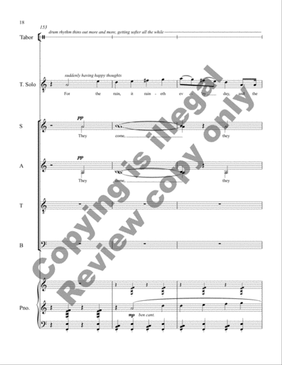 Chamber Music, Volume 3: Four Joyce Songs: Serenade in One Movement 4-Part scores gallery preview page 10