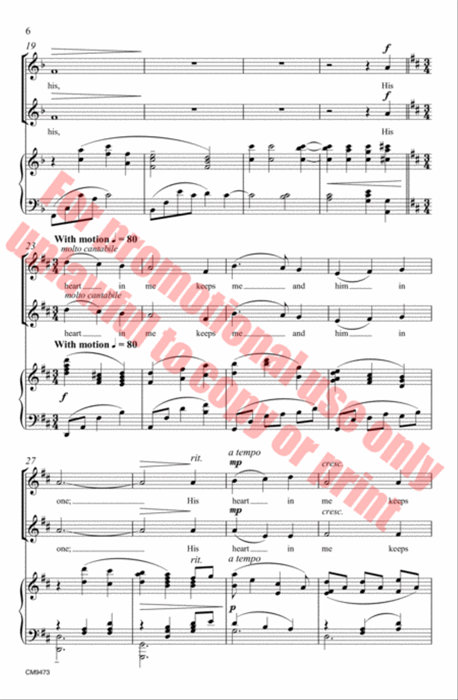 My True Love Hath My Heart SA scores gallery preview page 7
