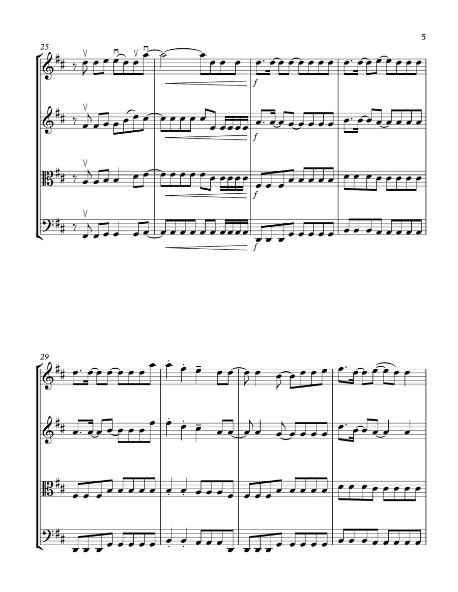 Shut Up And Dance String Quartet scores gallery preview page 5