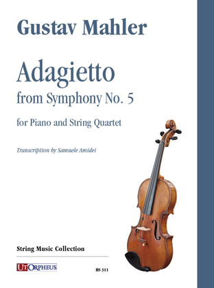 Book cover for Adagietto from Symphony No. 5 for Piano and String Quartet