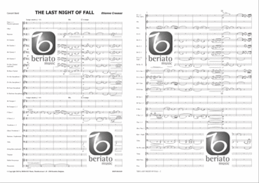 The Last Night of Fall Concert Band scores gallery preview page 2