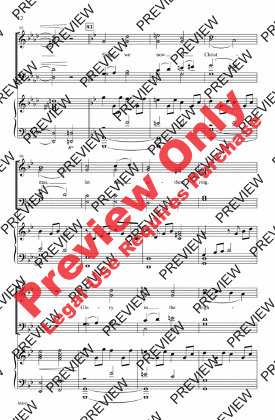 Sing We Now of Christmas 4-Part scores gallery preview page 12