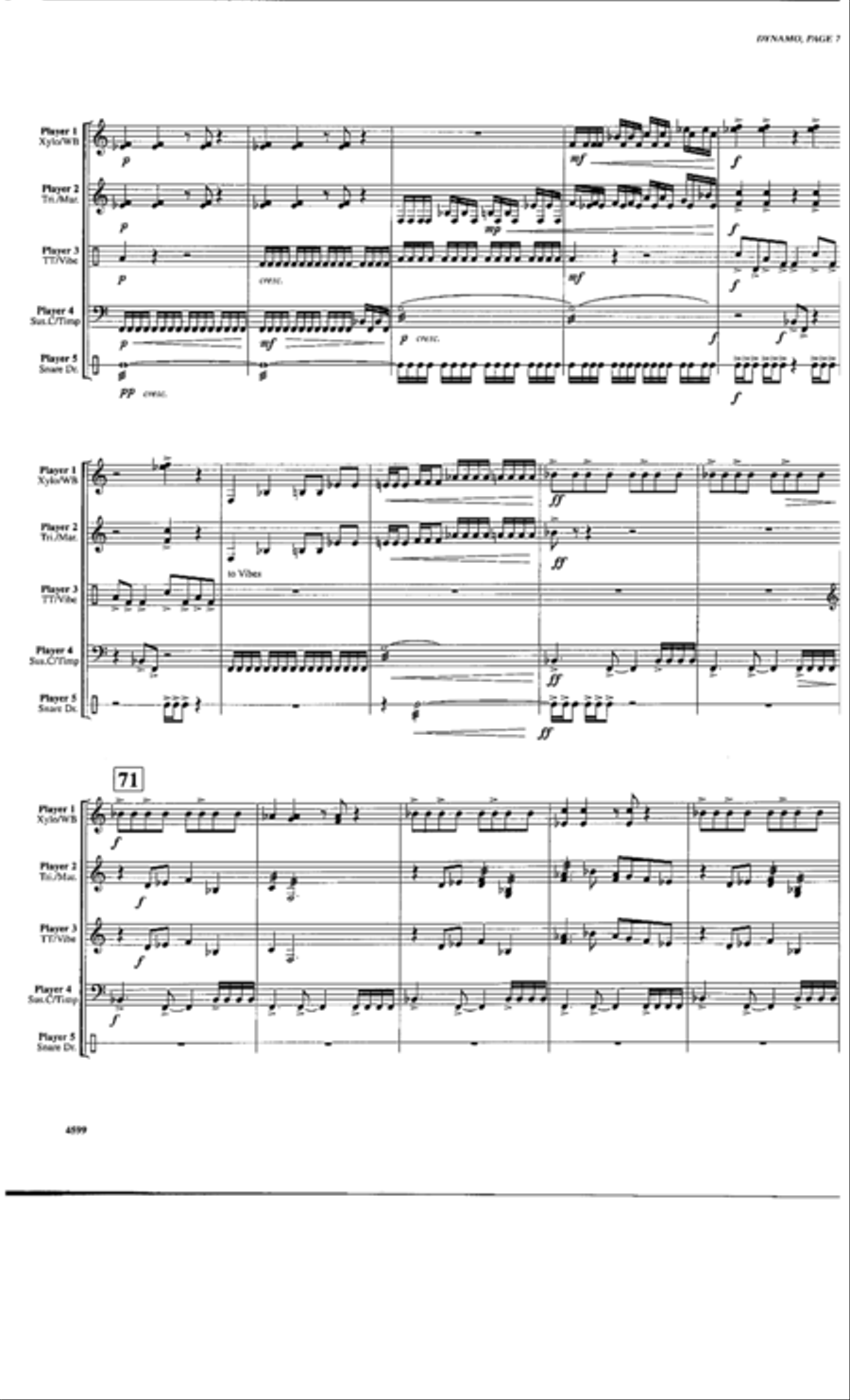 Dynamo Percussion Ensemble scores gallery preview page 6