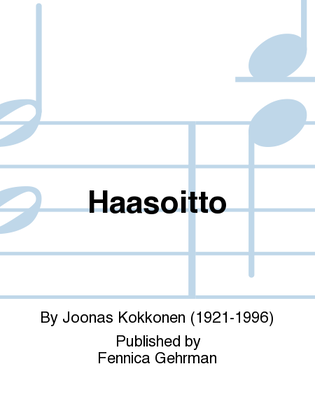 Book cover for Haasoitto