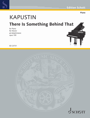 Book cover for There Is Something Behind That, Op. 109