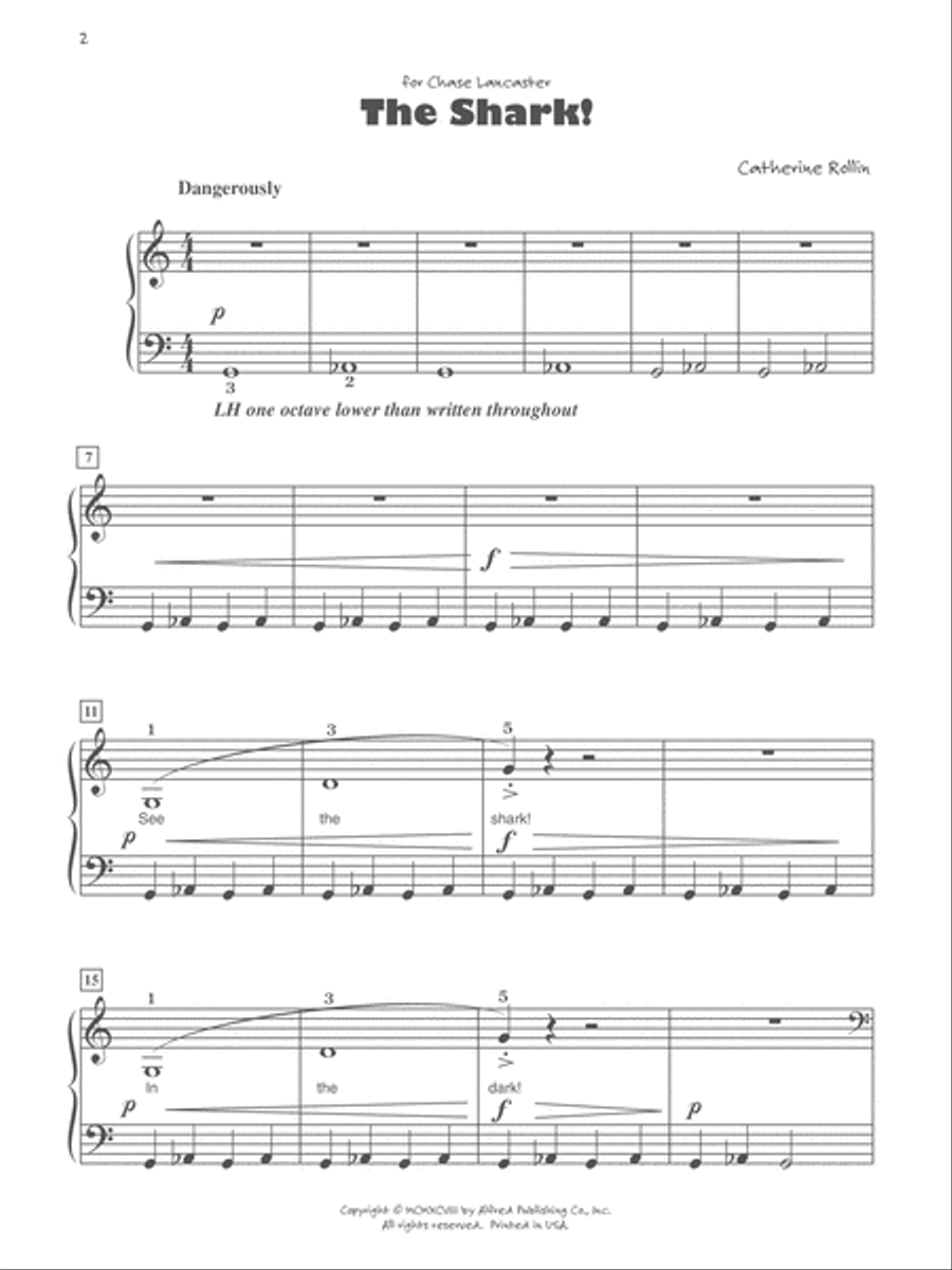 The Shark Easy Piano scores gallery preview page 2