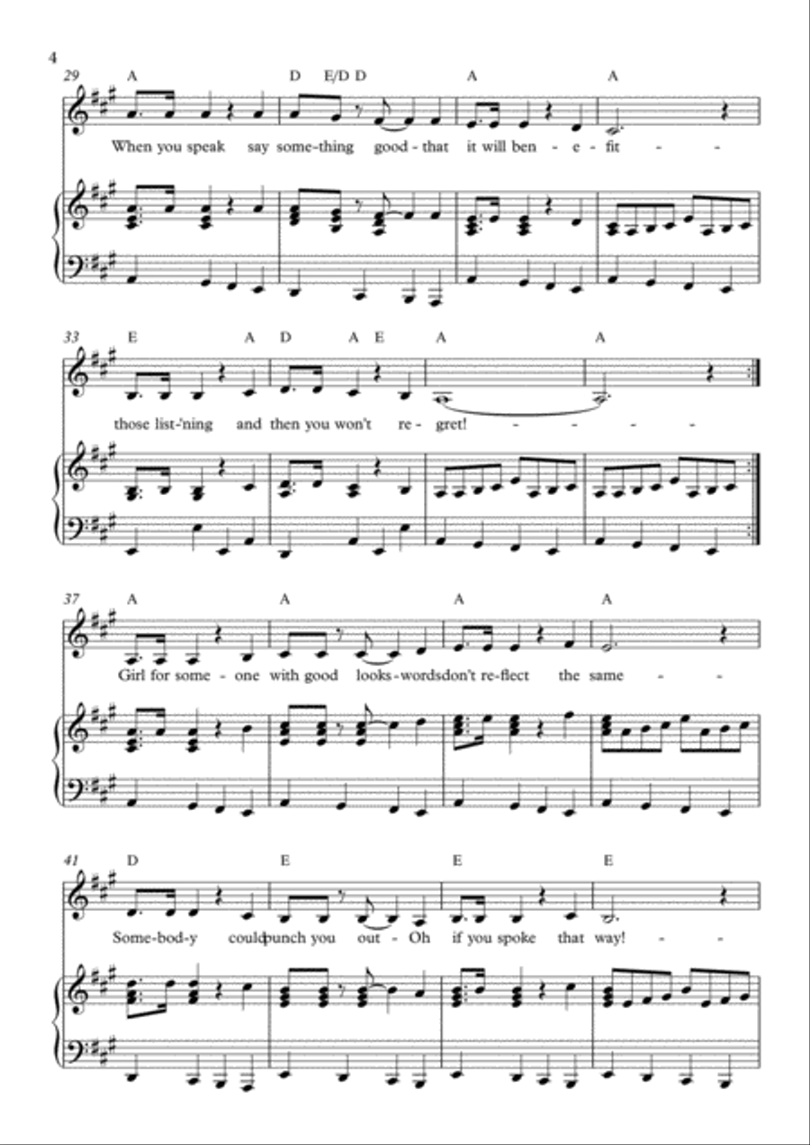 Potty Mouth! Voice scores gallery preview page 4