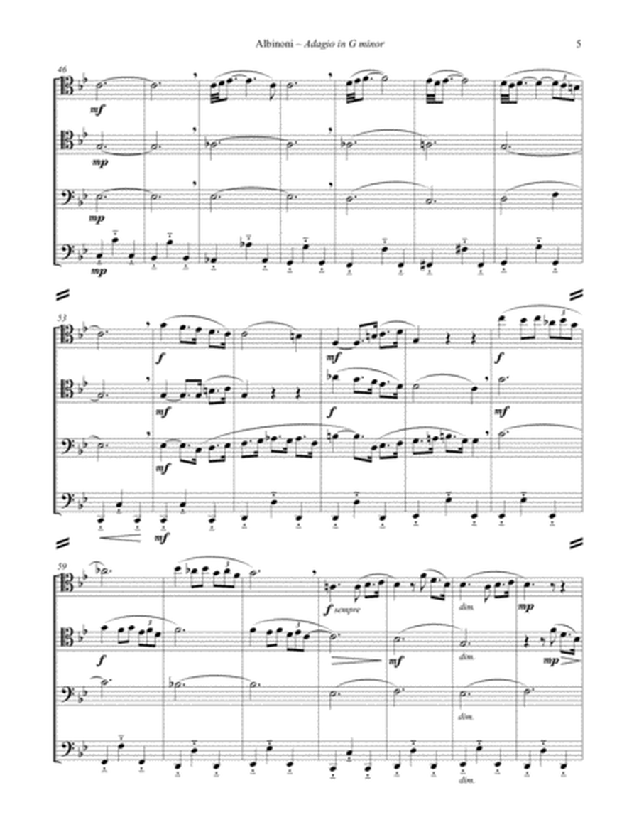 Adagio in G minor for Four Trombones