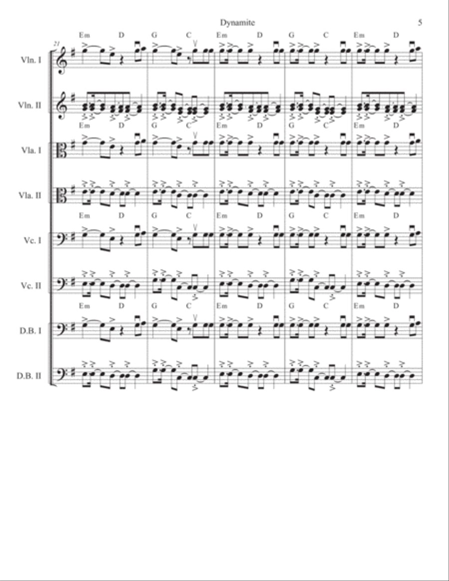Dynamite String Quartet scores gallery preview page 5