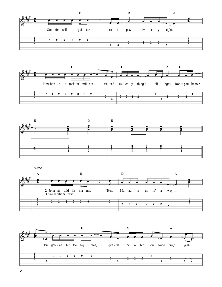 Shooting Star Shooting Star Acoustic Guitar scores gallery preview page 2