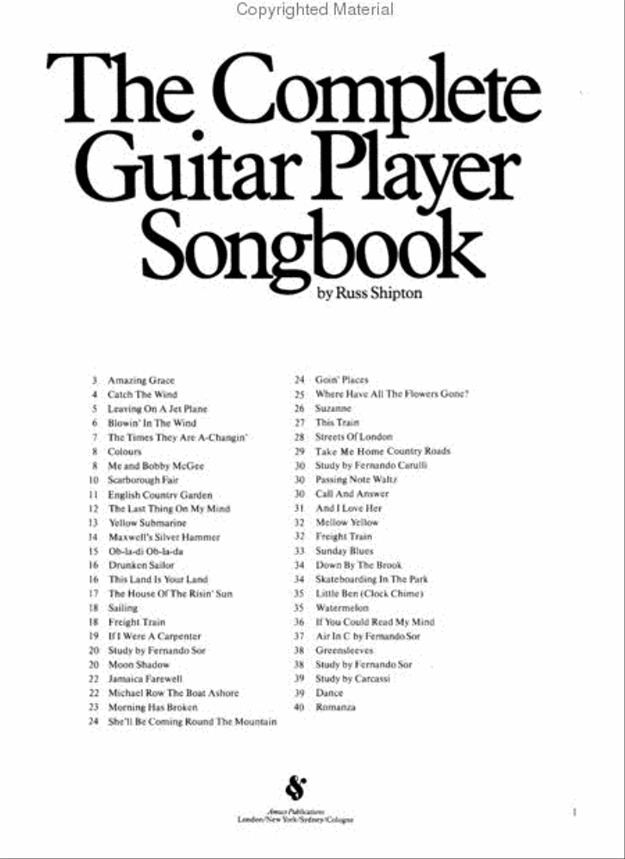 The Complete Guitar Player Songbook Omnibus Edition Guitar scores gallery preview page 2
