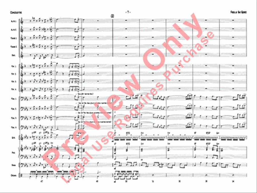 Feels So Good Feels So Good Jazz Ensemble scores gallery preview page 10