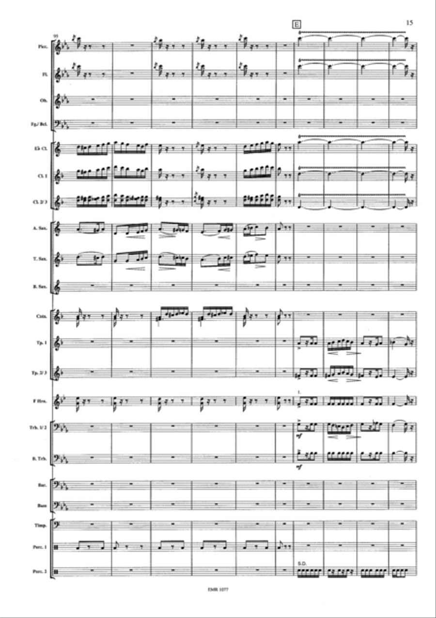 Capriccio Barbaro Concert Band scores gallery preview page 15