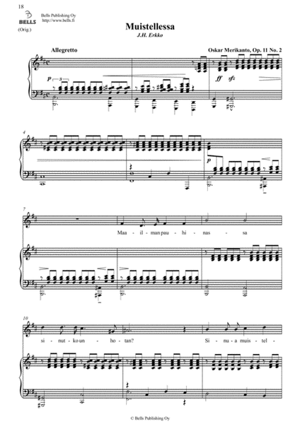 Muistellessa, Op. 11 No. 2 (B minor)