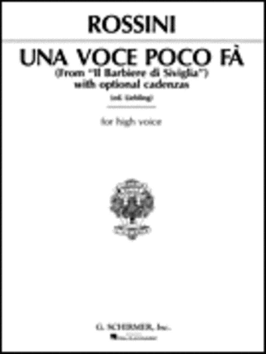 Una voce poco fa (from Il barbiere di Siviglia) Voice scores gallery preview page 1