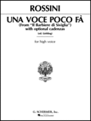 Book cover for Una voce poco fa (from Il barbiere di Siviglia)