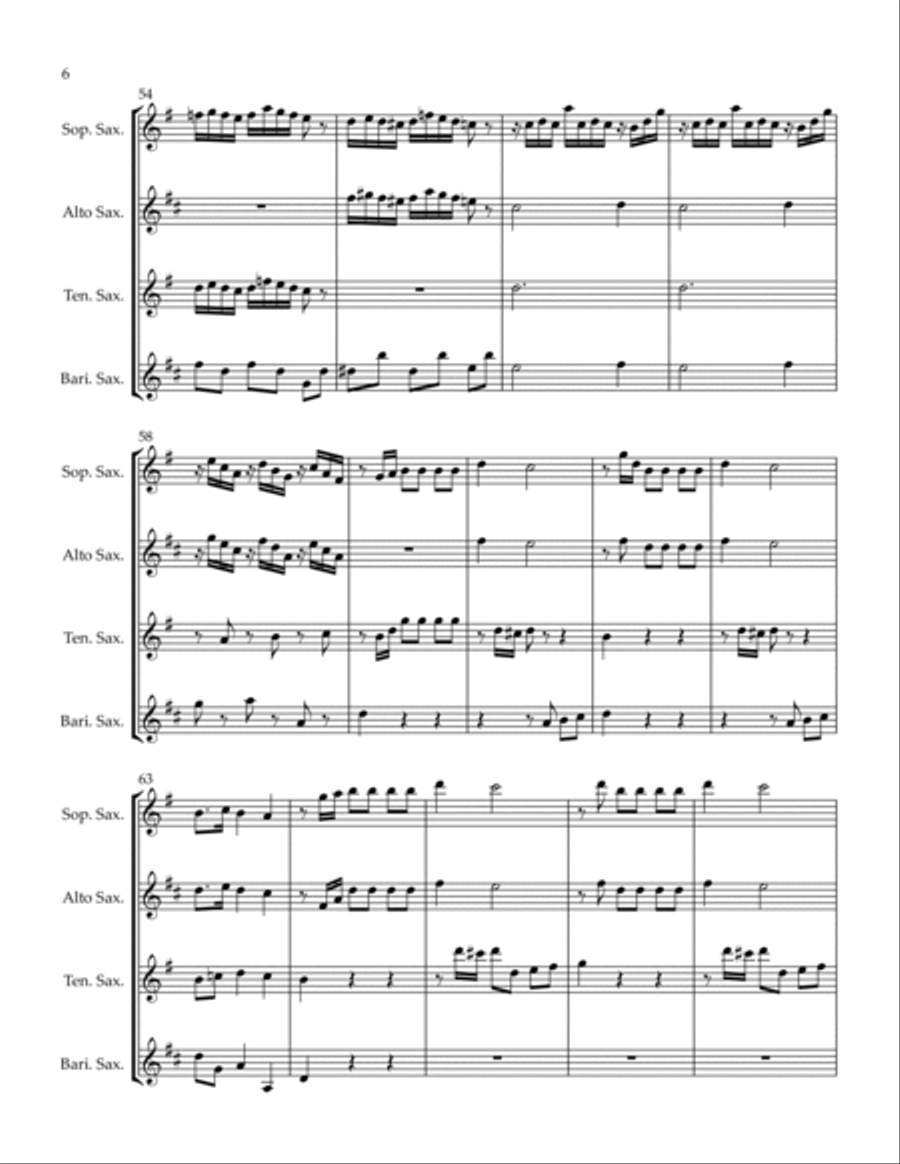 Con Spirito Woodwind Quartet scores gallery preview page 6