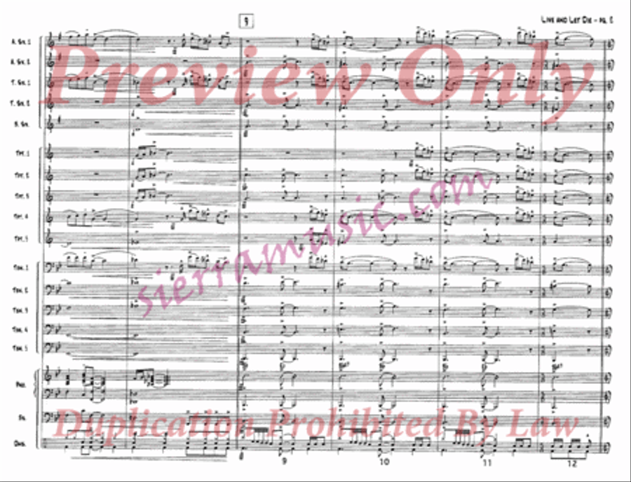 Live and Let Die Live and Let Die Jazz Ensemble scores gallery preview page 3