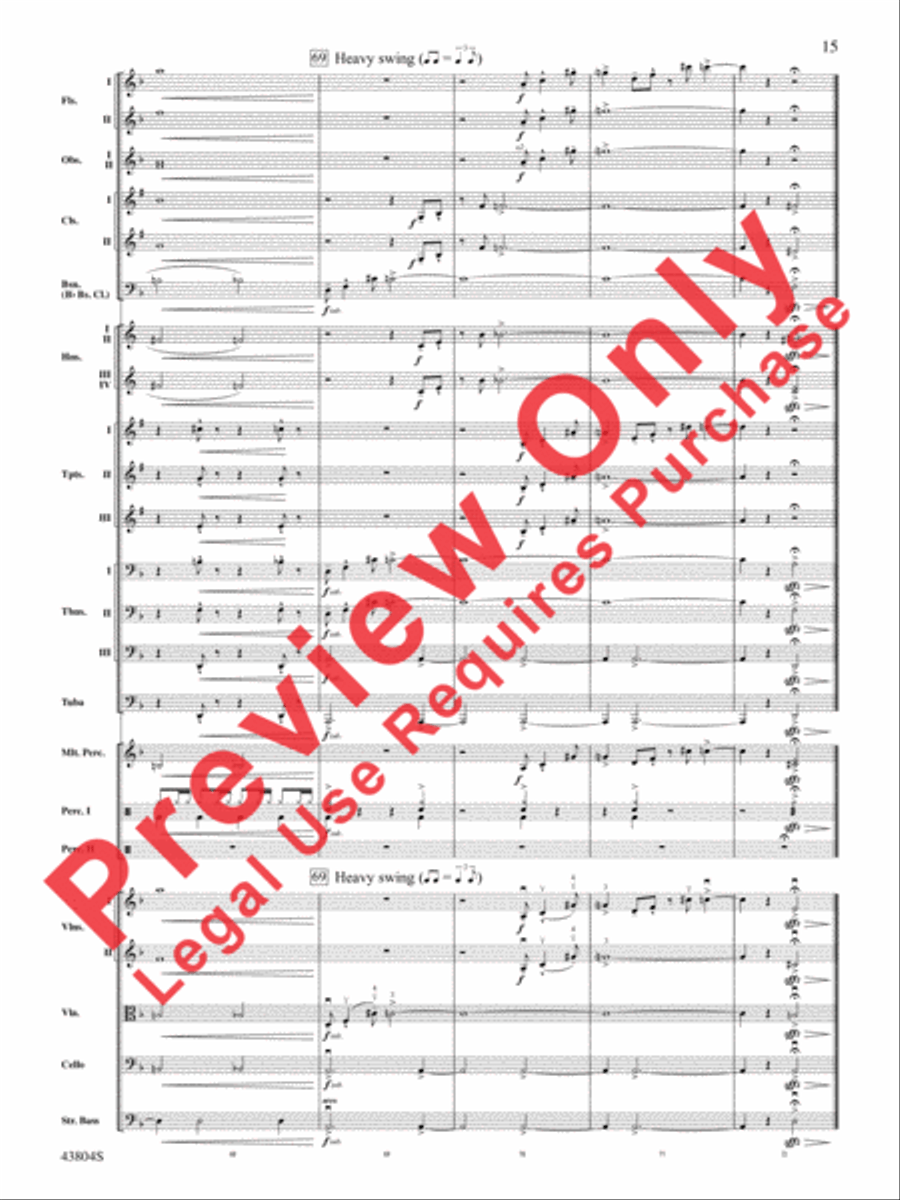 James Bond Theme Full Orchestra scores gallery preview page 16