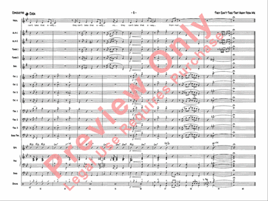 They Can't Take That Away from Me Jazz Ensemble scores gallery preview page 19