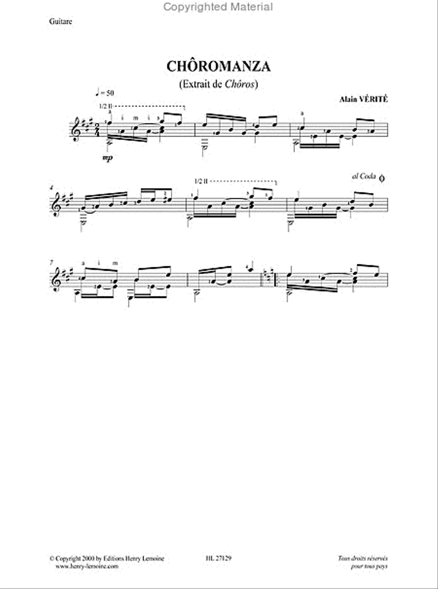 Choros Choros Acoustic Guitar scores gallery preview page 4