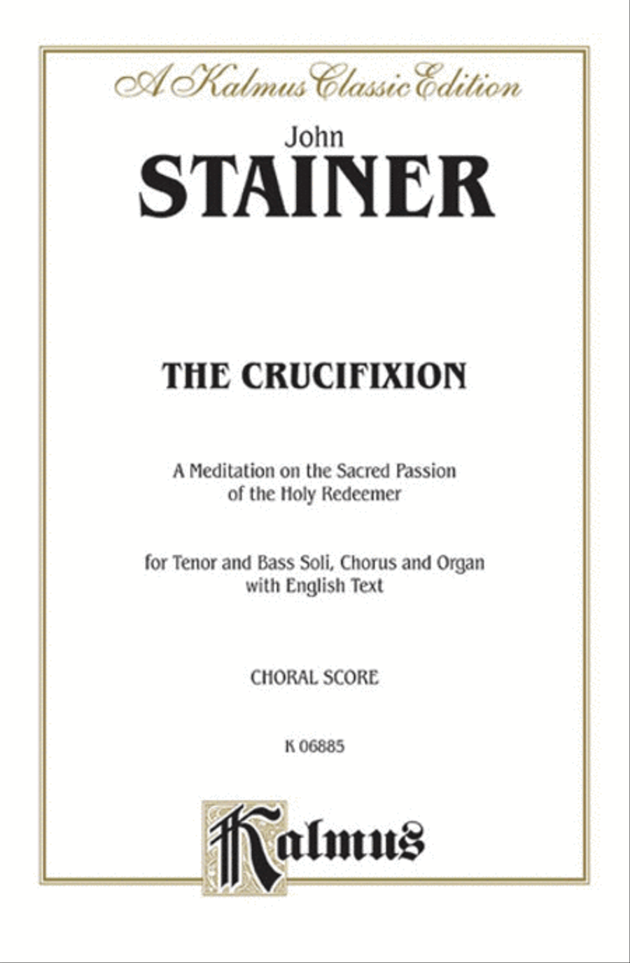 The Crucifixion 4-Part scores gallery preview page 1