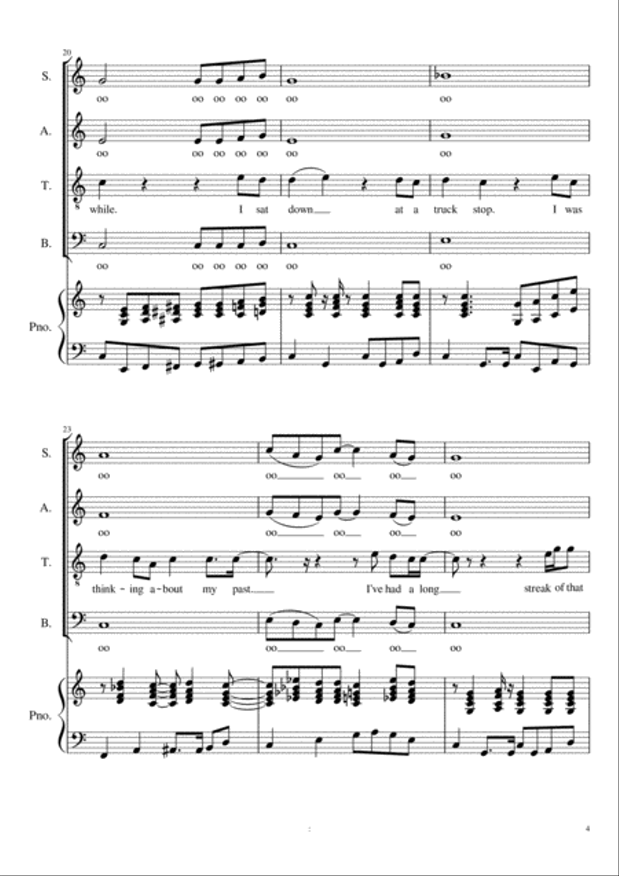 Gone At Last Gone At Last 4-Part scores gallery preview page 5