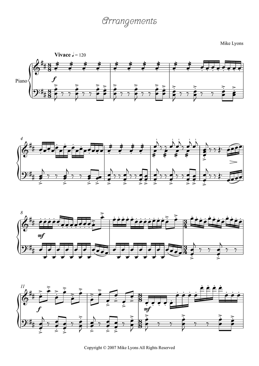Arrangements (Piano) Piano Method scores gallery preview page 3