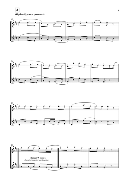 The Rattlin' Bog (for piccolo duet, suitable for grade 4 or above) image number null