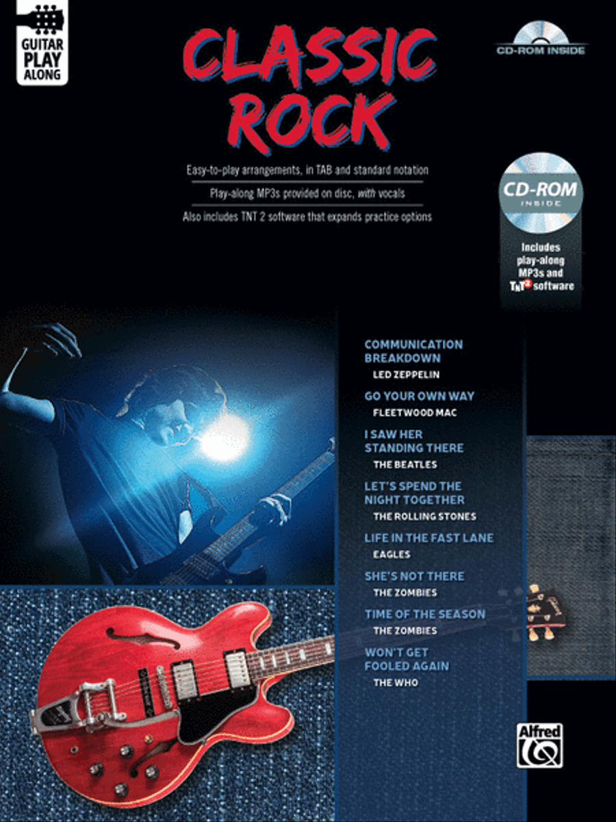 Classic Rock Guitar Play-Along Electric Guitar scores gallery preview page 1