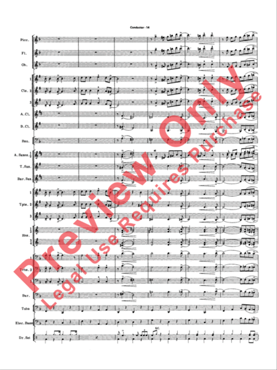 Big Band Spectacular Big Band Spectacular Concert Band scores gallery preview page 17