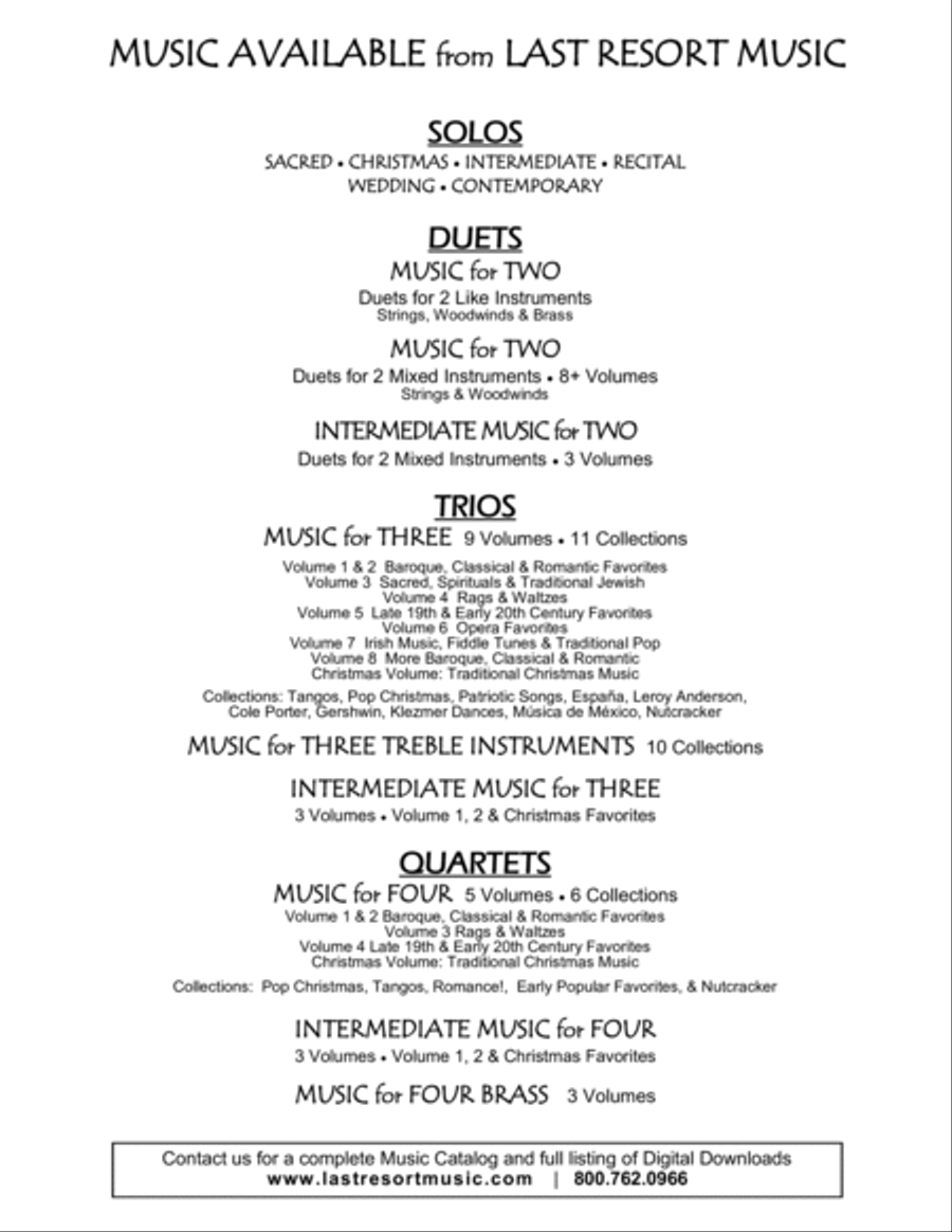Music for Two, Volume 3 for Flute or Oboe or Violin & Flute or Oboe or Violin 46503 Flute scores gallery preview page 2