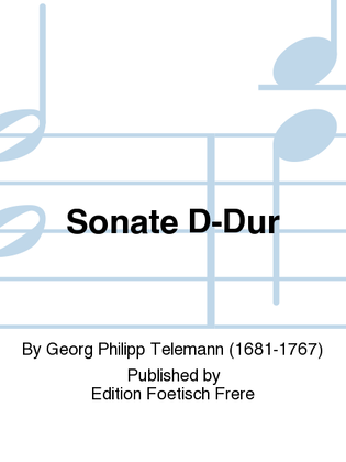 Book cover for Sonate D-Dur