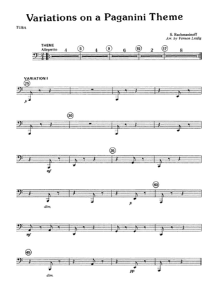Variations on a Paganini Theme: Tuba