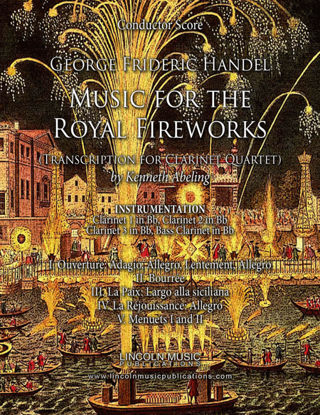 Handel – Music for the Royal Fireworks (for Clarinet Quartet) image number null
