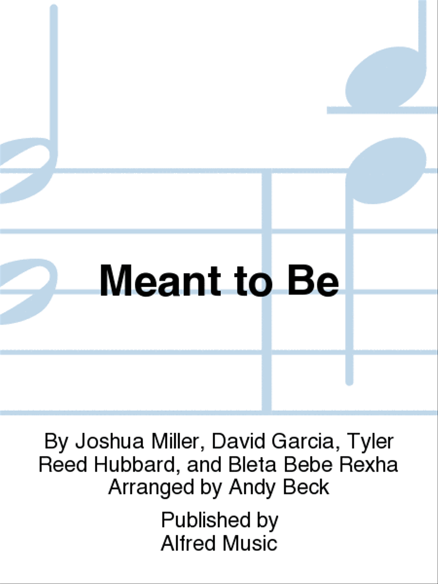 Meant to Be Choir scores gallery preview page 1