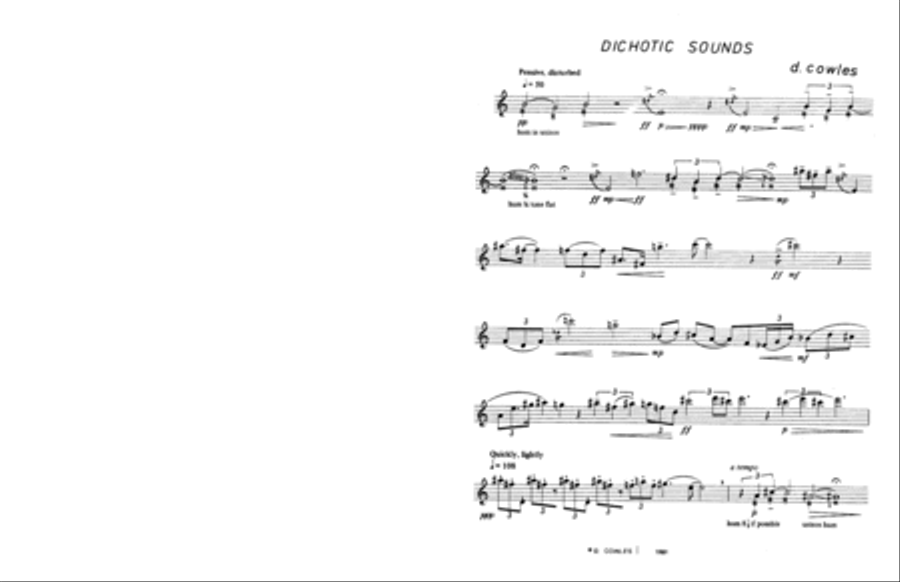 [Mitchell] Dichotic Sounds Flute Solo scores gallery preview page 5